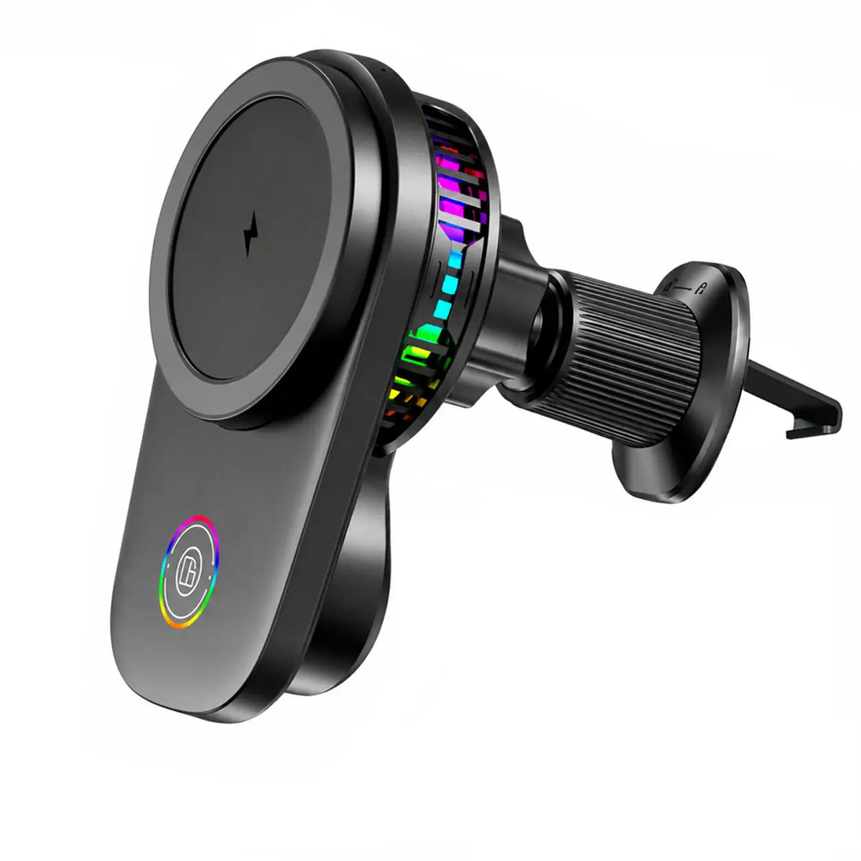 Car-Mounted Rotatable Charging Stand with Air Cooling System, 15W Fast Wireless Car Charger, Suitable for Iphone 17 16 15 14 13 Pro Max plus Mini, Air Vent Car Phone Holder Charger