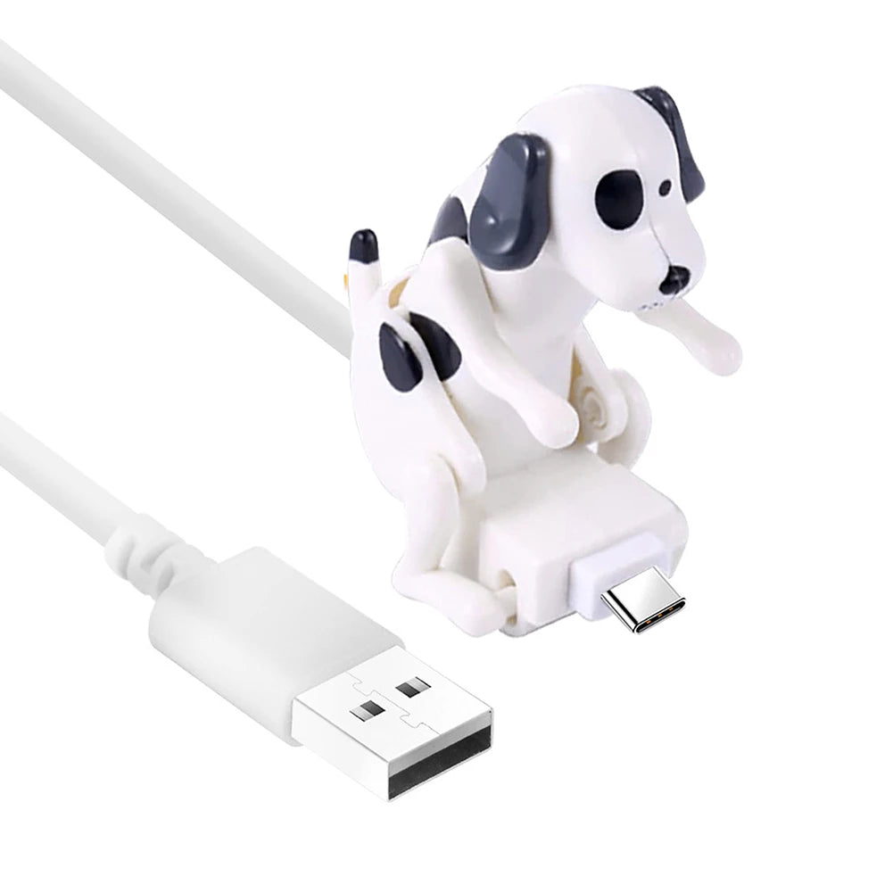 Funny Humping Dog Fast Charger Micro Usb/Ios/Type-C Charging Data Cable for Apple Android Phone Charger Line Decompression Toys