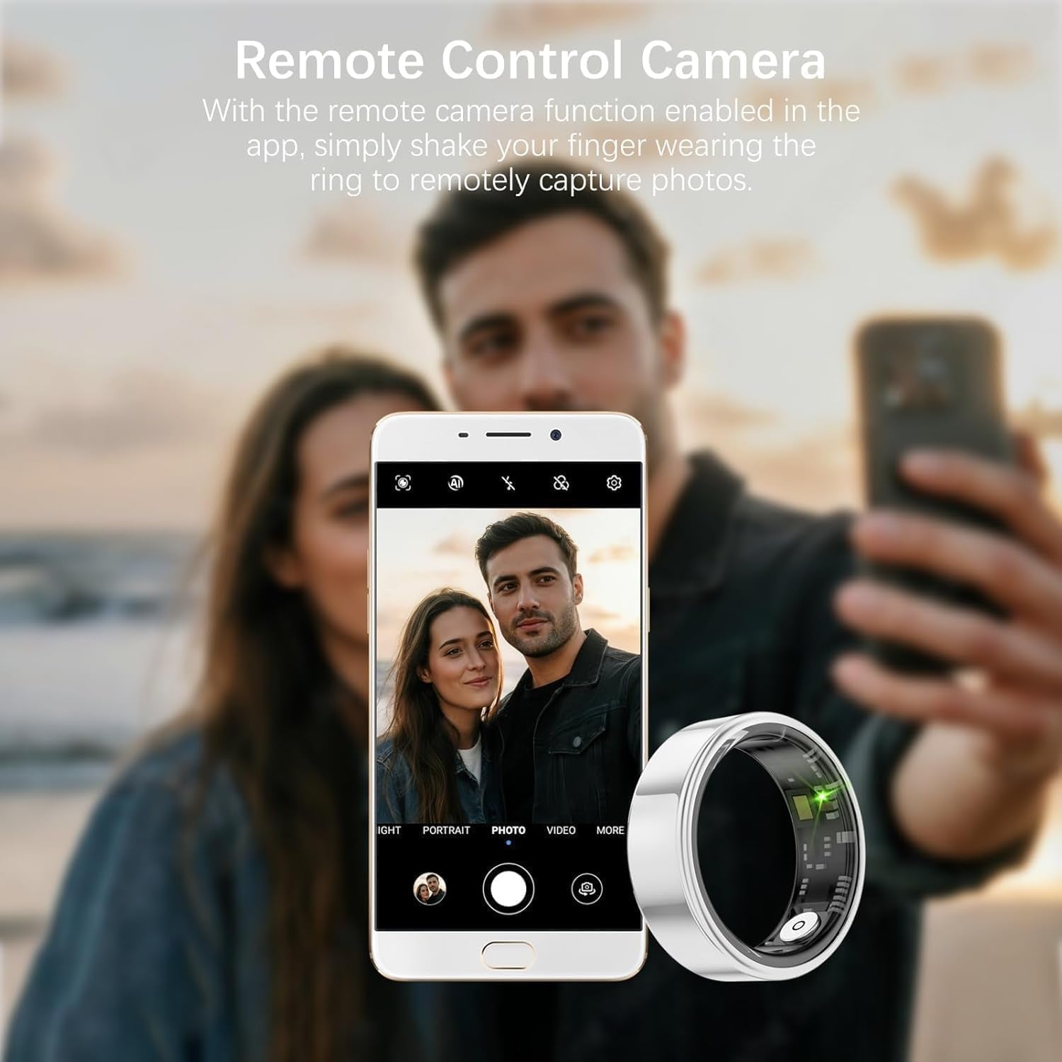 Smart Rings for Women Men, Fitness Ring with Heart Rate, Blood Oxygen, HRV, Stress, Sleep Tracker, Step Tracker, No Subscription Fee, Lp68 Waterproof Smart Ring for Iphone & Android (Silver 13#)