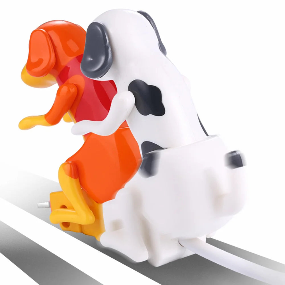 Funny Humping Dog Fast Charger Micro Usb/Ios/Type-C Charging Data Cable for Apple Android Phone Charger Line Decompression Toys