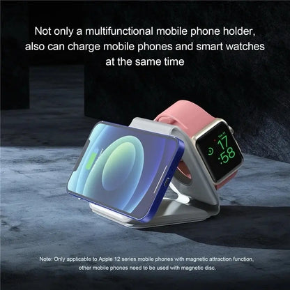 3-In-1 Wireless Charging Station with Cable with Night Light. Charger Devices Smartphone