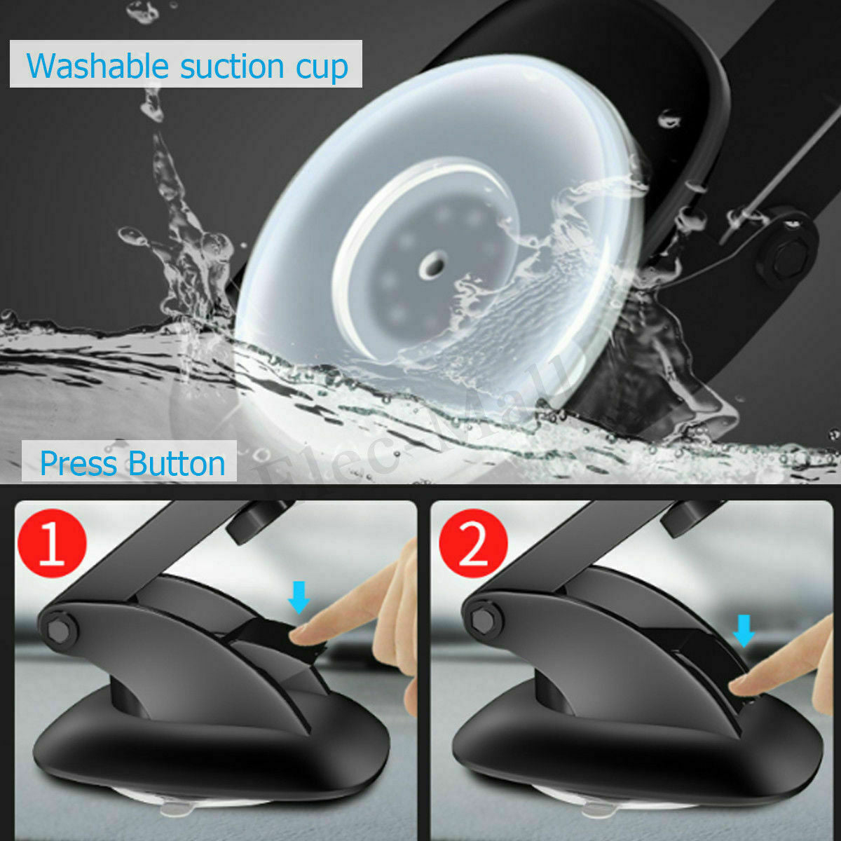 30W Fast Car Wireless Charger 2 in 1 Clamping Phone Holder Mount for Samsung