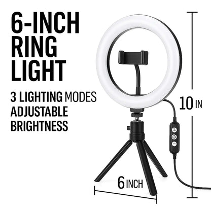 LED Ring Light Studio Setup