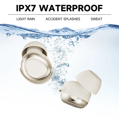 Sleep Earbuds, Bluetooth 5.4 Headphones, Ultra-Mini Wireless Earbuds for Side Sleepers, Hi-Fi Stereo 3D Bass Noise Cancelling Wireless Headphones, 53H Playtime with IP7 Waterproof LED Ear Buds, USB C