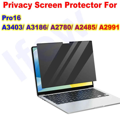 Magnetic anti Spy Privacy Screen Protector for Macbook Pro 14 M5 Air 13.6 Inch M4 Tablet PC Monitor Magnet Removable Film Guard