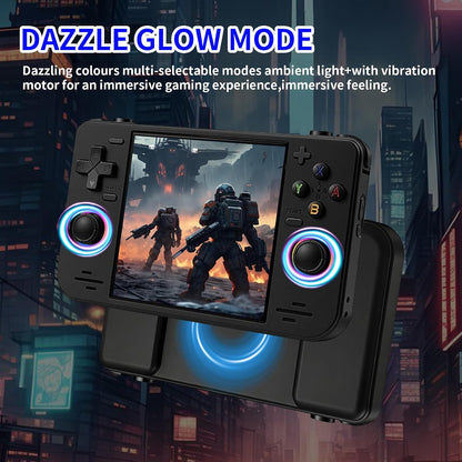 RF40H Retro Handheld Game Console, 4.0 Inch 720X720 IPS Screen, Built-In 18,000+ Classic Game, Portable Hand Held Open Source Linux System, 4000Mah Battery Retro Gaming Console (White)