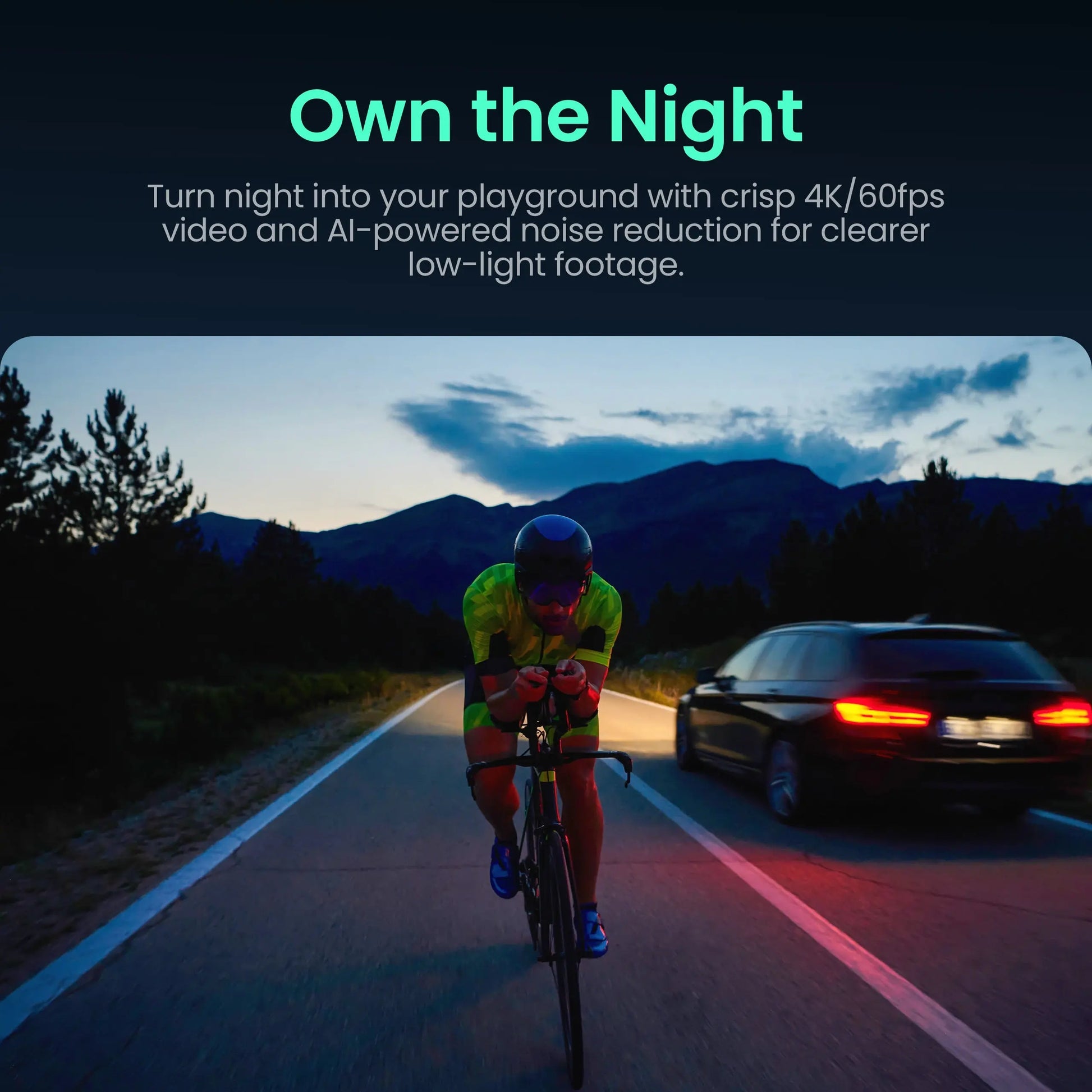 Xtra Edge Pro: 4K Action Camera with 1/1.3" Sensor & Night View