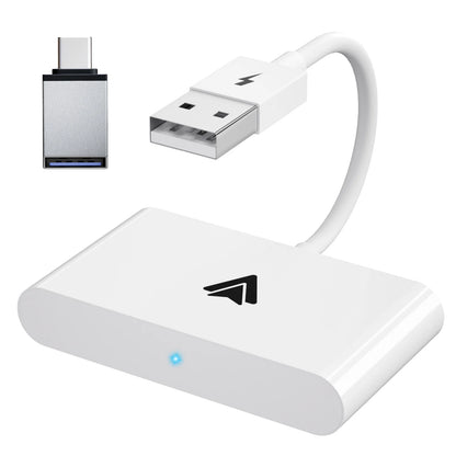 Android Auto Wireless Adapter Plug and Play Car Dongle for Factory Wired Android Auto in All Cars - Low Latency and Easy to Install