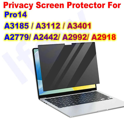 Magnetic anti Spy Privacy Screen Protector for Macbook Pro 14 M5 Air 13.6 Inch M4 Tablet PC Monitor Magnet Removable Film Guard