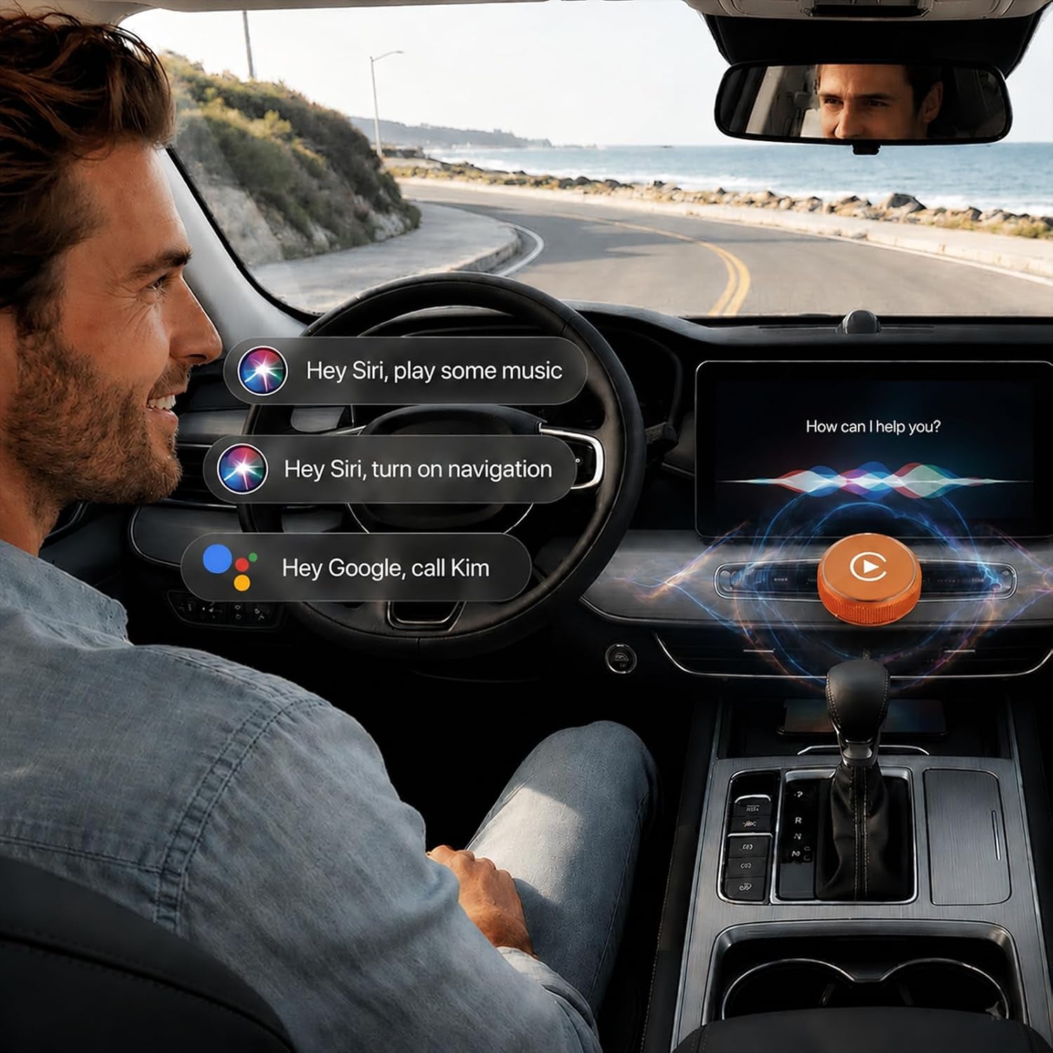 2-In-1 Wireless Carplay Adapter & Android Auto Adapter, USB-C Dongle | Converts Factory Wired Systems to Wireless with Easy Setup, Auto Reconnect, Stable Signal, and Tidy Cable-Free Driving