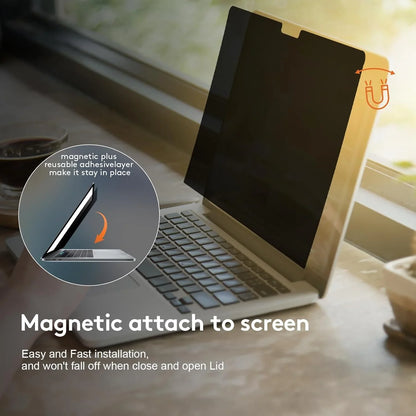 Magnetic anti Spy Privacy Screen Protector for Macbook Pro 14 M5 Air 13.6 Inch M4 Tablet PC Monitor Magnet Removable Film Guard