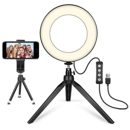 LED Ring Light Studio Setup