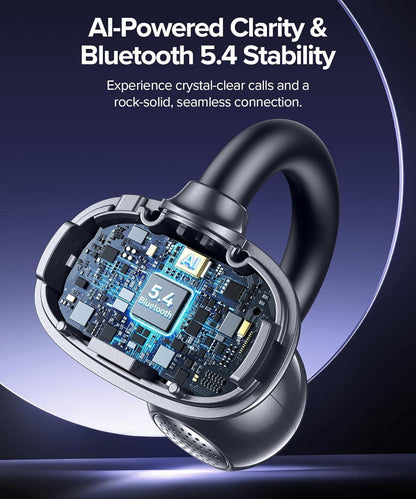 Hybrid Active Noise Cancelling Earbuds Ear Buds Wireless Earbuds with AI Translation Real Time Bluetooth Headphones 56H Playback Hi-Res Stereo Open Ear Buds & Charging Case for Sports Workout Travel