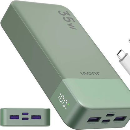 JUOVI 20000Mah Fast Charging Power Bank 35W Super Speed Portable Charger for Iphone & Android,Back to School