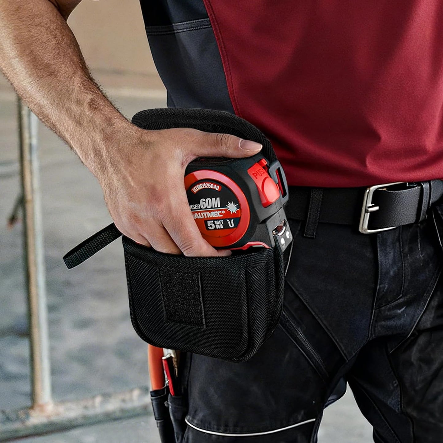 3-In-1 Laser Tape Measure, 197Ft Digital Tape Measure & 16Ft Measuring Tape with Fractions, Laser Measure with Level, Rechargeable Electronic Tape Measure for Construction Contractor