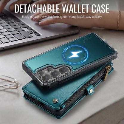 For Galaxy S26 Ultra - Phone Case Wallet Magnetic, Turquoise | Detached for Magsafe, RFID Blocking Card Holder, Zipper, Wrist Strap, for Women Men, PU Leather, for Samsung Galaxy S26 Ultra
