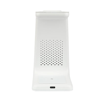 3-In-1 Wireless Charging Station for Iphone, Apple Watch, and Airpods, White