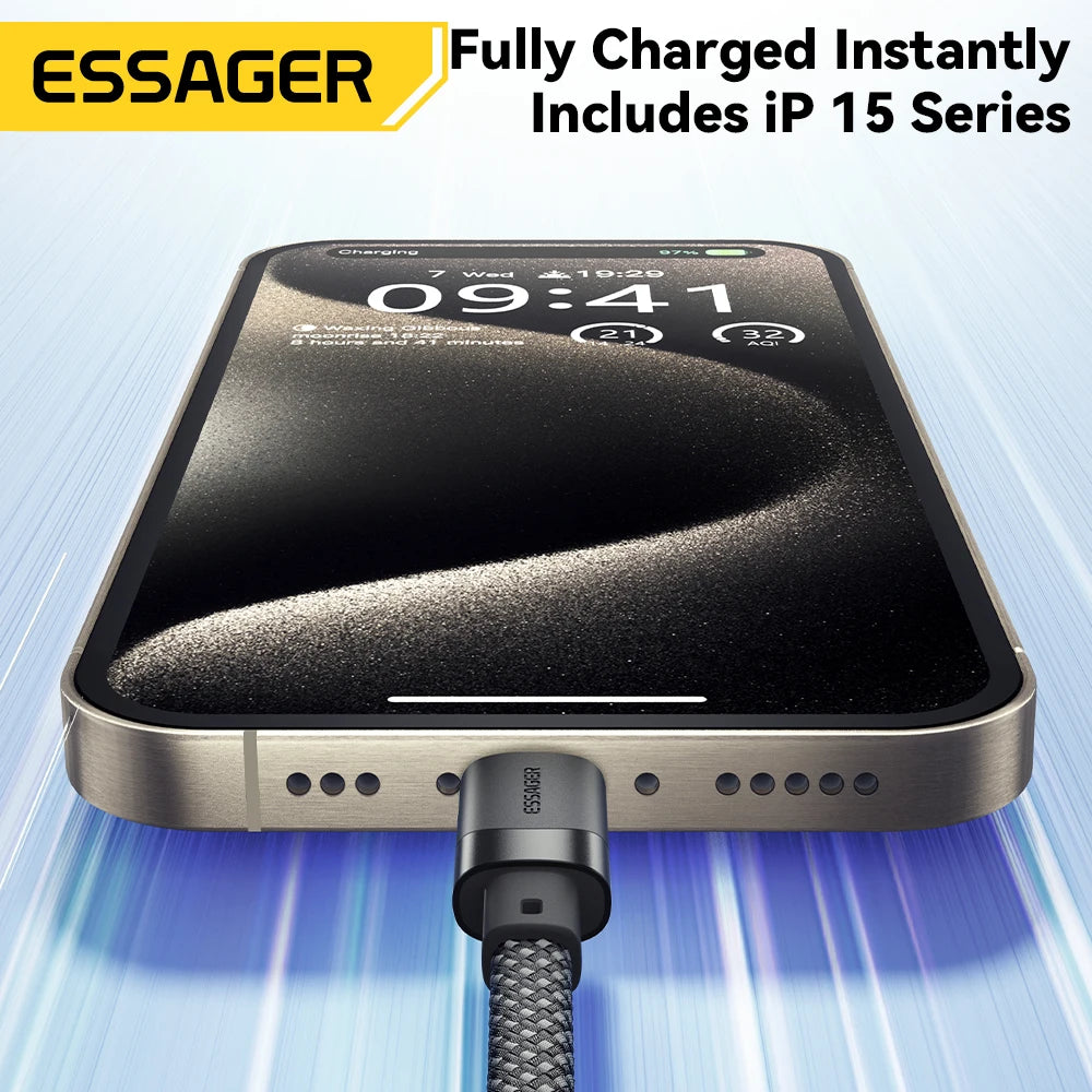 USB C to C 100W Magnetic Fast Charger Cable for Iphone 15 65W Type C to C Data Charging Wire for Laptop Samsung