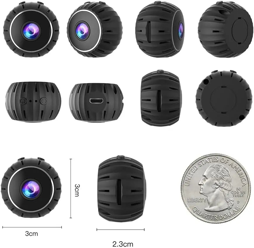 Mini Wifi Magnetic Security Camera, 960P HD Video Recording Camera, Night Vision Wireless Security Cameras, Office & Car Monitoring, Wifi Indoor Camera, Wireless Surveillance Camera