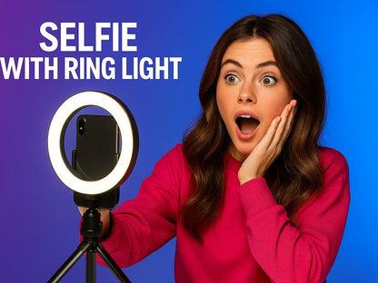 LED Ring Light Studio Setup