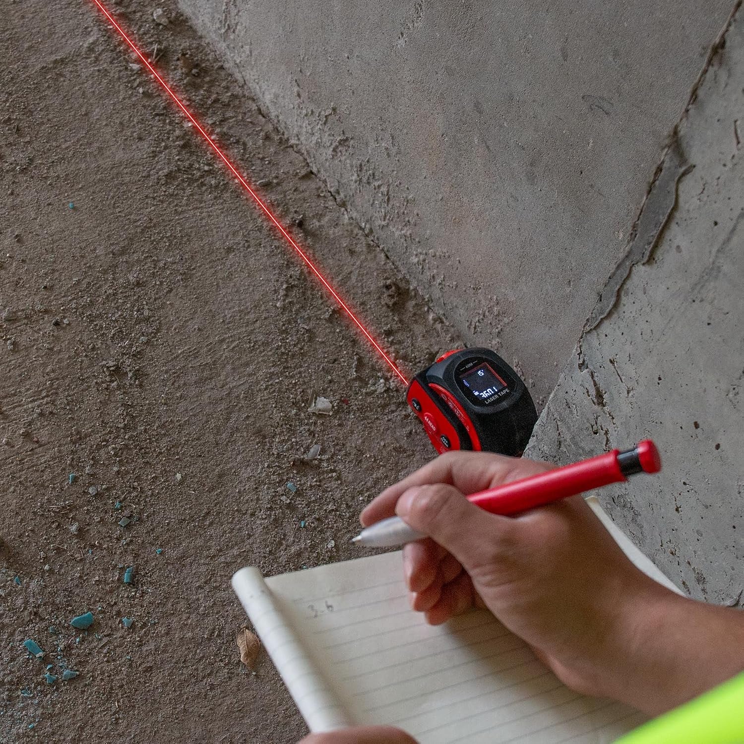 3-In-1 Laser Tape Measure, 197Ft Digital Tape Measure & 16Ft Measuring Tape with Fractions, Laser Measure with Level, Rechargeable Electronic Tape Measure for Construction Contractor