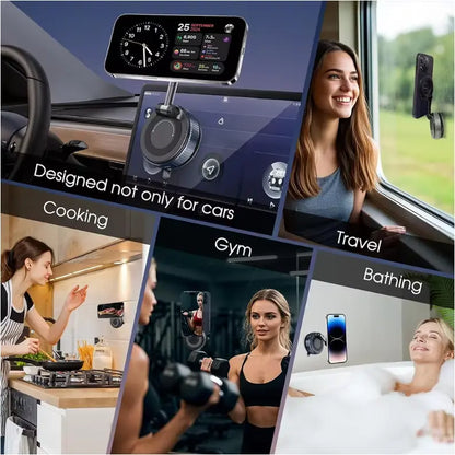 Universal Magnetic Car Phone Mount 360 Rotation Suction Cup Holder for Iphone Samsung