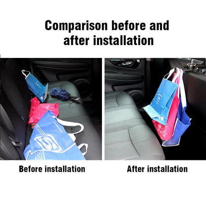 2 in 1 Car with Phone Holder Headrest Hidden Portable Hook Car Seat Back Hanger Storage Hook Phone Holder Auto Fastener Clip