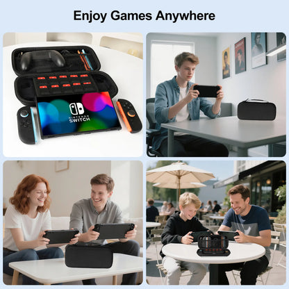 AASTT Carrying Case Compatible with Nintendo Switch 2 2025, Protective Hard Shell Case with 10 Game Card Slots, Portable Travel Storage Bag for Nintendo Switch 2 Console & Accessories Lightweight Cotton
